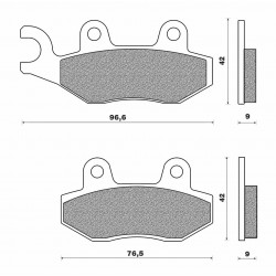 Τακάκια Daytona 36650 (FA228)(FD423) Τακάκια Daytona 36650 (FA228)(FD423)